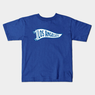 Los Angeles Pennant - Blue Kids T-Shirt