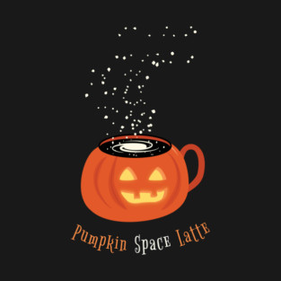Pumpkin Space Latte, Jack o lantern pumpkin spice latte T-Shirt