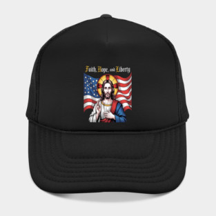 Faith Hope And Liberty Divine Spirit Of Freedom Hat