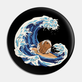 Guinea Pig Surfing Guinea Pig Surfboard Guinea Pig Pin
