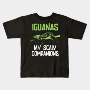 Herpetologist Iguanas My Scaly Companions Reptile Kids T-Shirt