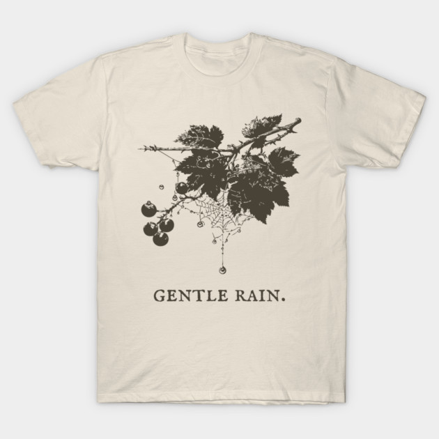 Gentle Rain on Berries and Spiderweb Illustration T-Shirt by TuncGK