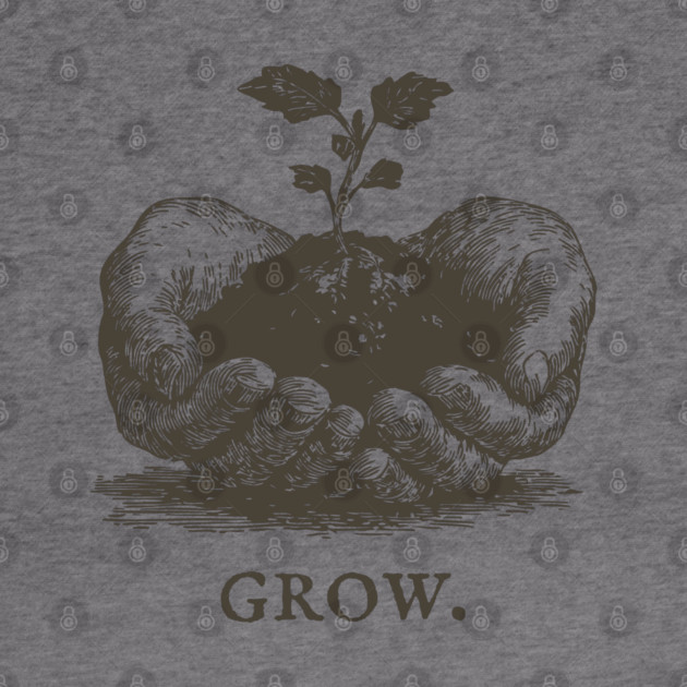 Grow Seedling in Hands Illustration by TuncGK