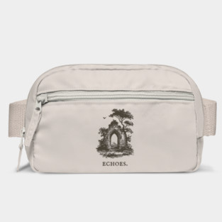 Overgrown Abbey Ruins Vintage Illustration Bag
