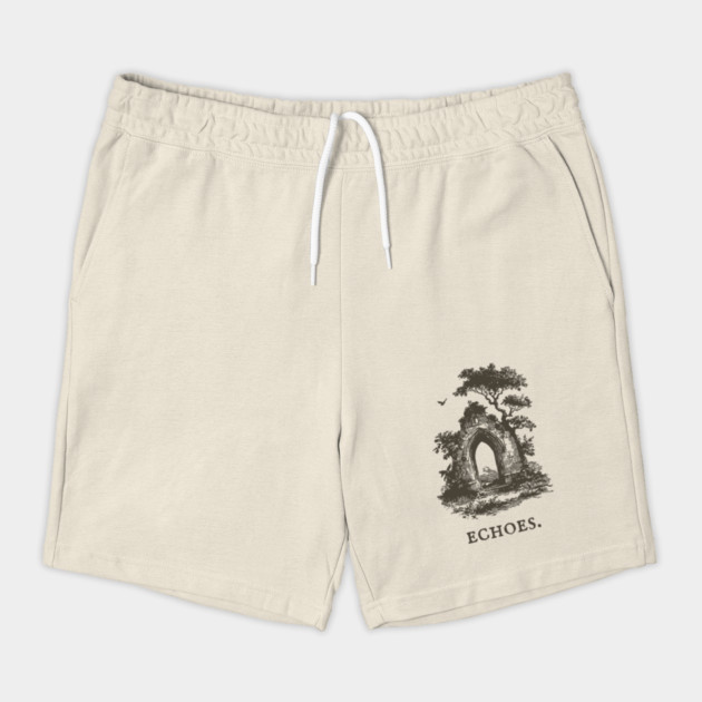 Overgrown Abbey Ruins Vintage Illustration by TuncGK