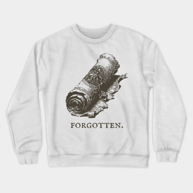 Forgotten Ancient Scroll of Lore Illustration Crewneck Sweatshirt by TuncGK