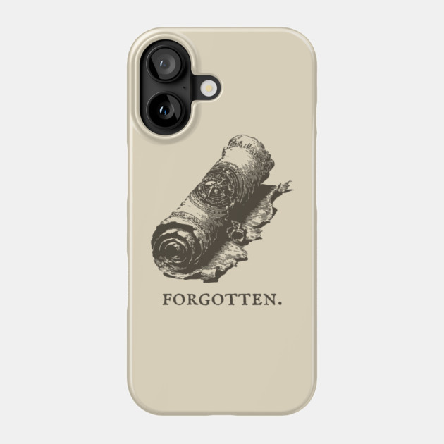 Forgotten Ancient Scroll of Lore Illustration Phone Case by TuncGK
