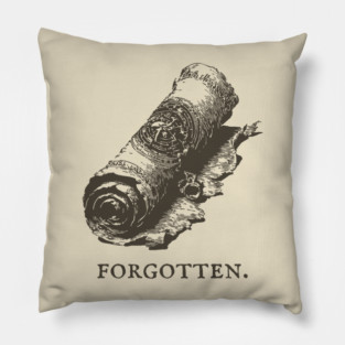 Forgotten Ancient Scroll of Lore Illustration Pillow