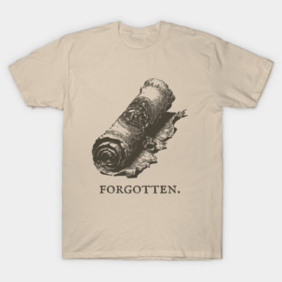 Forgotten Ancient Scroll of Lore Illustration T-Shirt
