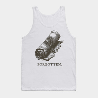 Forgotten Ancient Scroll of Lore Illustration Tank Top