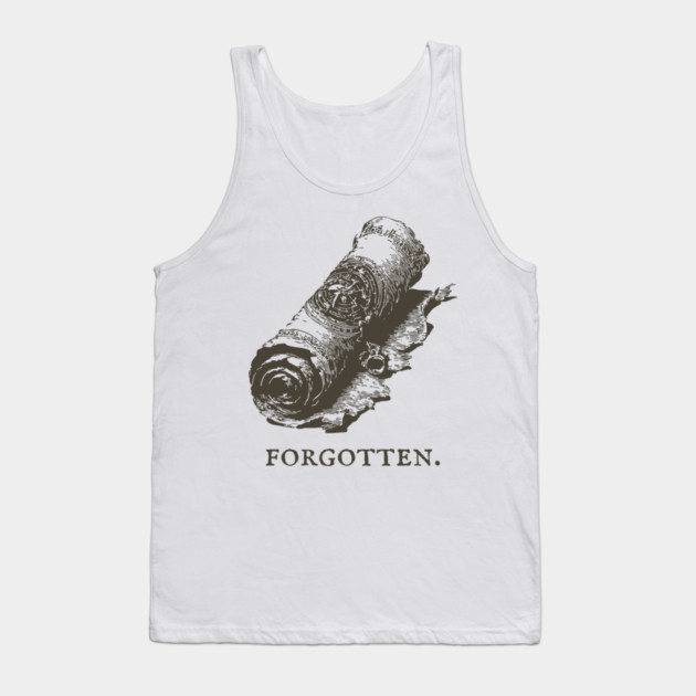 Forgotten Ancient Scroll of Lore Illustration Tank Top by TuncGK