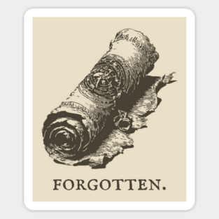 Forgotten Ancient Scroll of Lore Illustration Sticker
