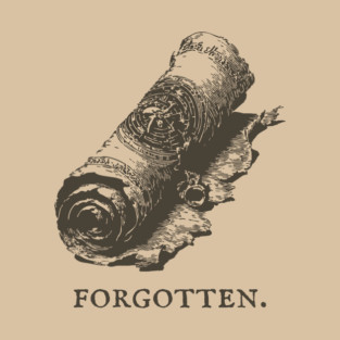 Forgotten Ancient Scroll of Lore Illustration T-Shirt