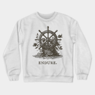 Endure Overgrown Ship's Wheel Illustration Crewneck Sweatshirt