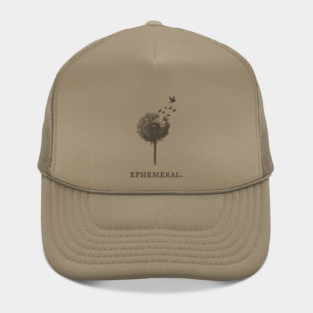 Ephemeral Dandelion Seeds to Birds Illustration Hat