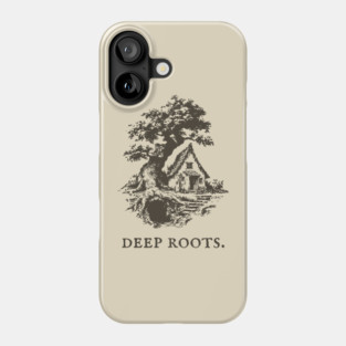 Deep Roots Tree House Fantasy Illustration Phone Case