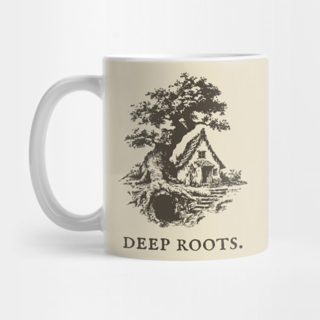 Deep Roots Tree House Fantasy Illustration by TuncGK