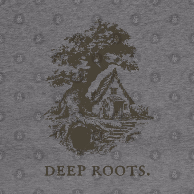 Deep Roots Tree House Fantasy Illustration by TuncGK