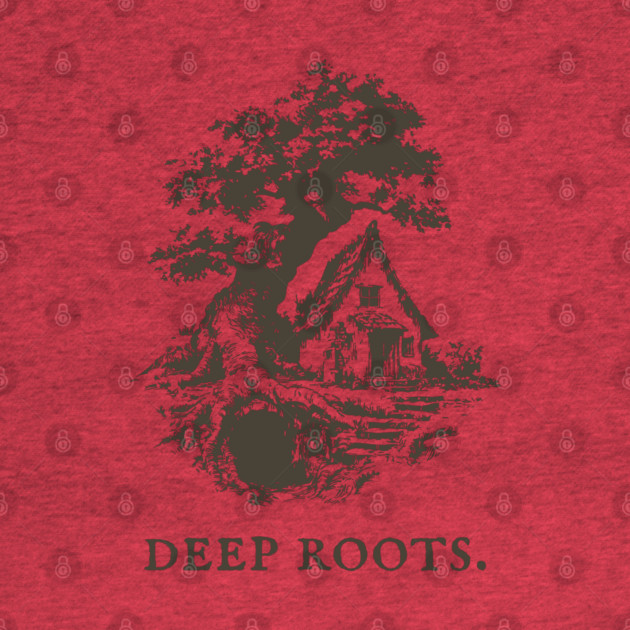 Deep Roots Tree House Fantasy Illustration by TuncGK