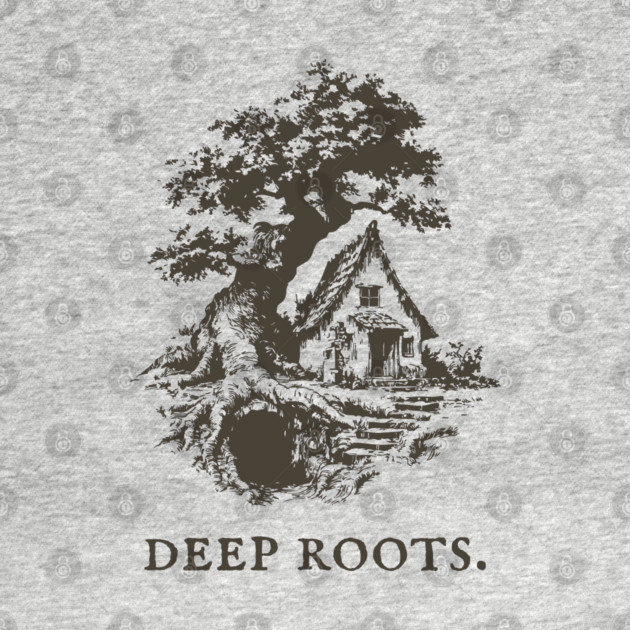 Deep Roots Tree House Fantasy Illustration by TuncGK