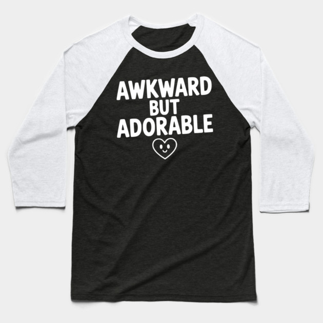 Awkward but Adorable Baseball T-Shirt by Frank Ring