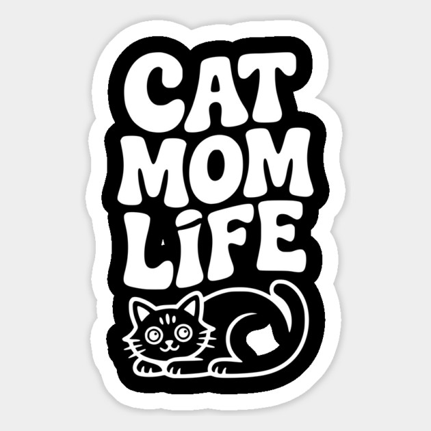 Cat Mom Life Magnet by Frank Ring
