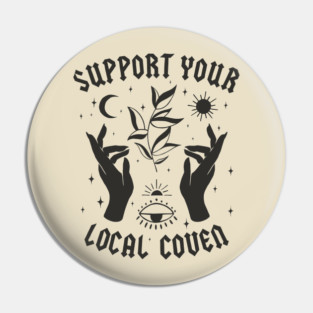 Support Coven Pin