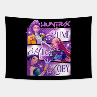 The Huntrix Kpop Demon Hunters Tapestry