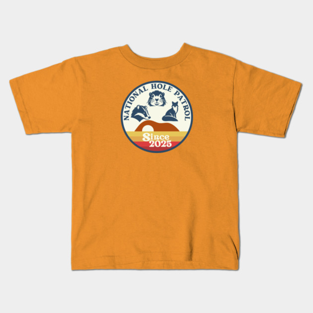 Retro Hole Patrol Kids T-Shirt by Four Season Foraging