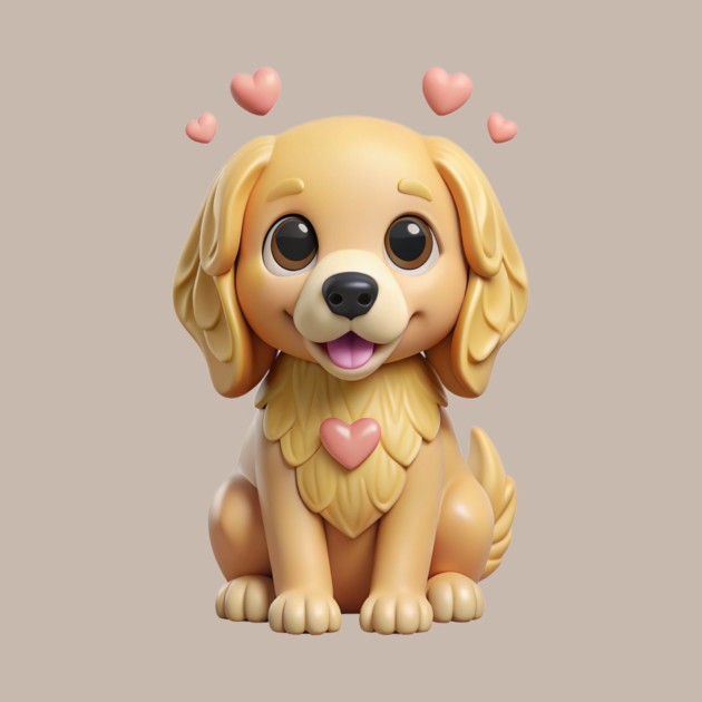 Cute Golden Retriever Puppy – Adorable Dog Lover Design by IamActiveDog