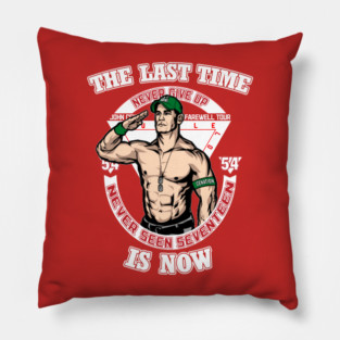 John Cena farewell tour red shirt 2025, John Cena farewell tour, the last time is now, the last time is now John Cena Pillow