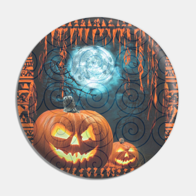 Tribal Spiral of the Haunted Moon – Hmong Ga Gue Glow Pin by Pimcolle