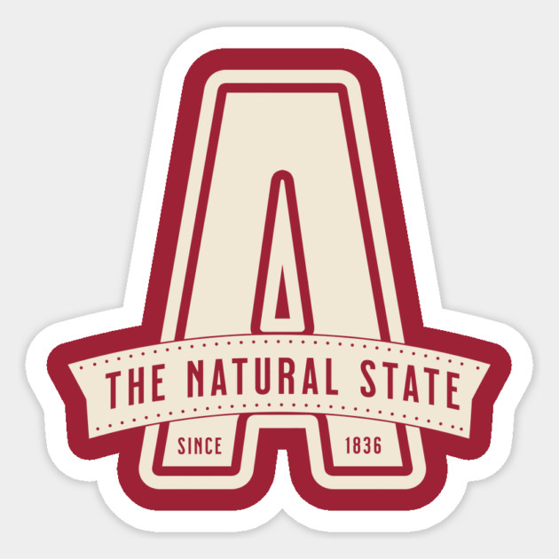 Simply Arkansas Sticker by rt-shirts