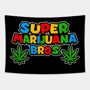 SUPER MARIJUANA BROS Tapestry