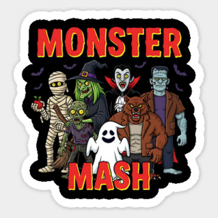 Monster Mash | Retro Halloween Monsters Magnet