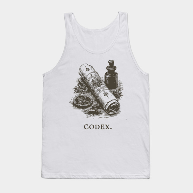 Ancient Codex Scroll and Apothecary Still Life Tank Top by TuncGK