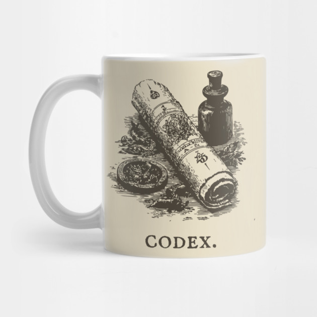 Ancient Codex Scroll and Apothecary Still Life by TuncGK