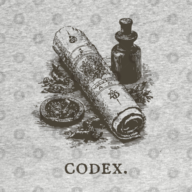 Ancient Codex Scroll and Apothecary Still Life by TuncGK