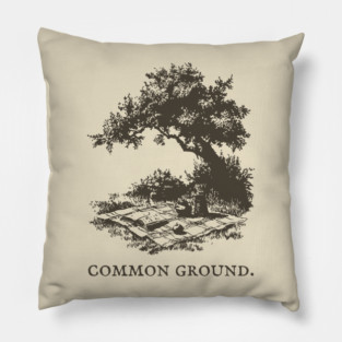 Common Ground Picnic in the Park Illustration Pillow