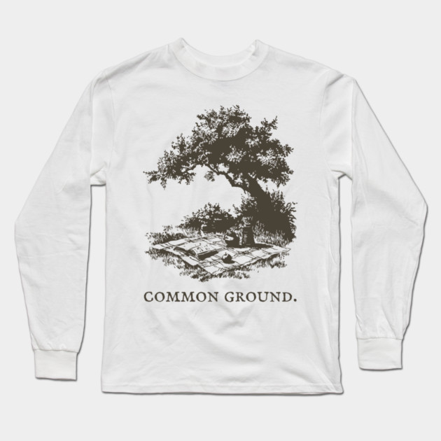 Common Ground Picnic in the Park Illustration Long Sleeve T-Shirt by TuncGK