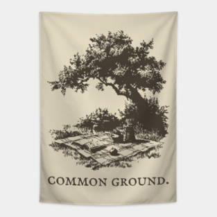Common Ground Picnic in the Park Illustration Tapestry