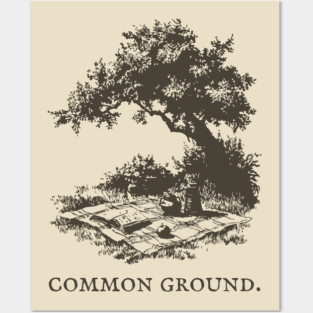 Common Ground Picnic in the Park Illustration Posters and Art