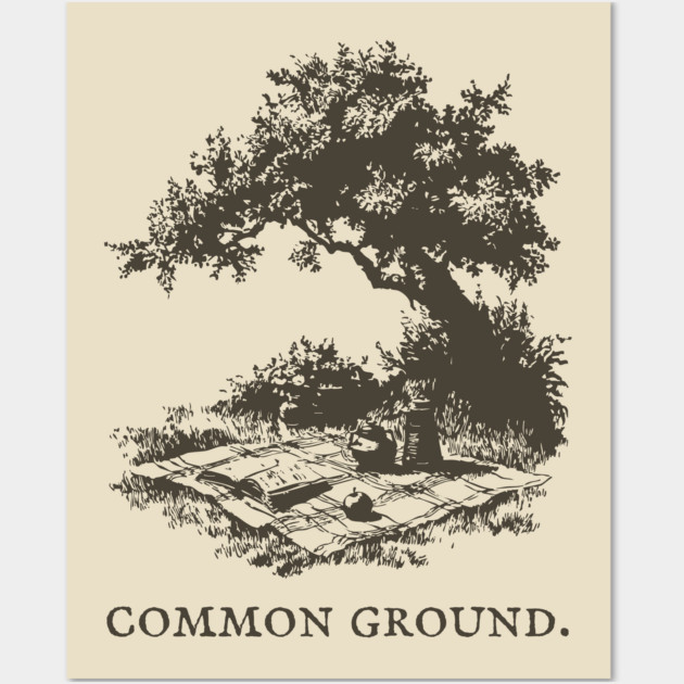 Common Ground Picnic in the Park Illustration Wall Art by TuncGK