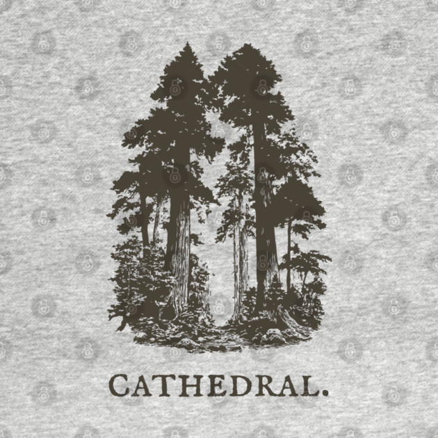 Forest Cathedral Redwood Trees Illustration by TuncGK