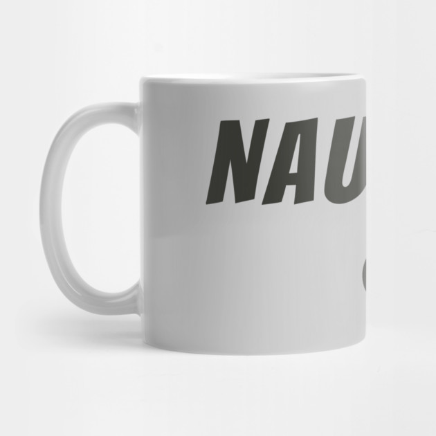 Funny Christmas Typography: “NAUGHTY” + Check by DonWillisJrArt