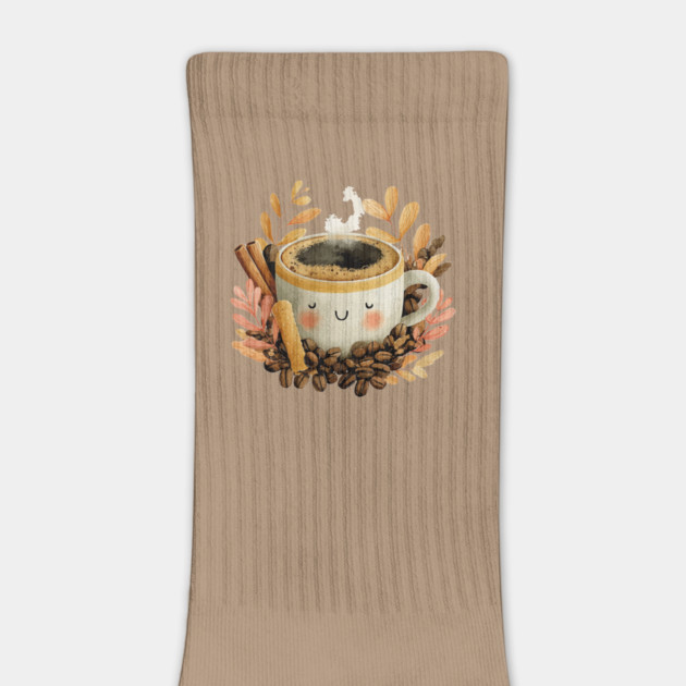 Cozy Coffee Cup with Cinnamon - Barista Folk Art by TuncGK