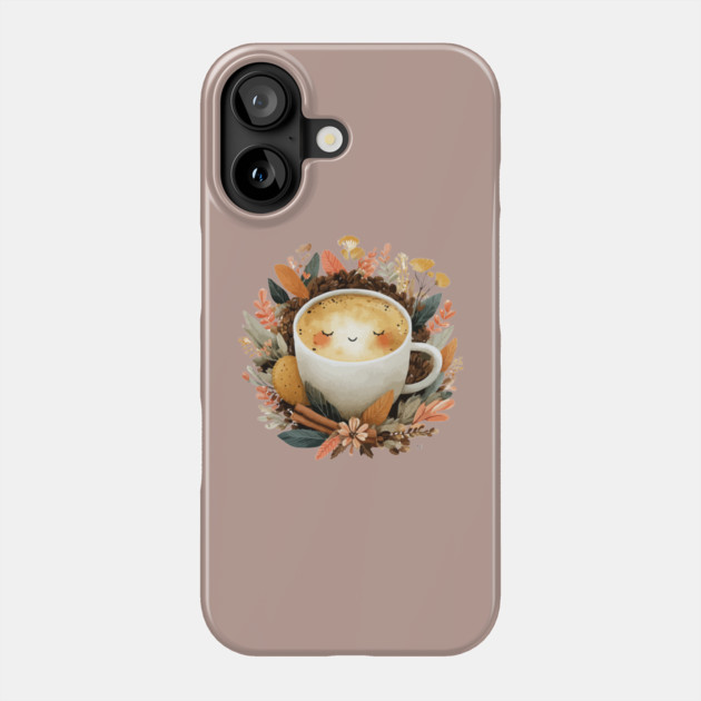 Cozy Latte Art with Cinnamon - Writer & Student Fuel Phone Case by TuncGK