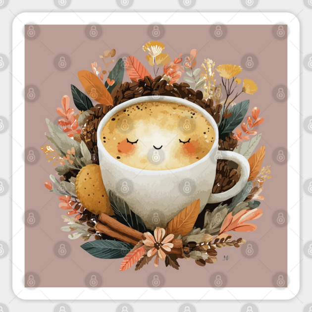 Cozy Latte Art with Cinnamon - Writer & Student Fuel Sticker by TuncGK