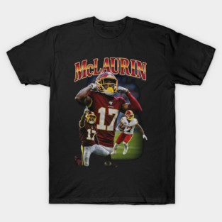 Terry McLaurin Vintage Football Art | Commanders WR Throwback Style T-Shirt