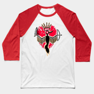 Deity Of Native Americans / Indian Baseball T-Shirt